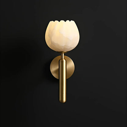 Elowen Alabaster Blossom Wall Sconce
