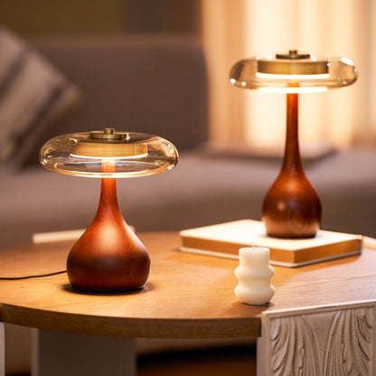 Elowen Amber Glass Table Lamp