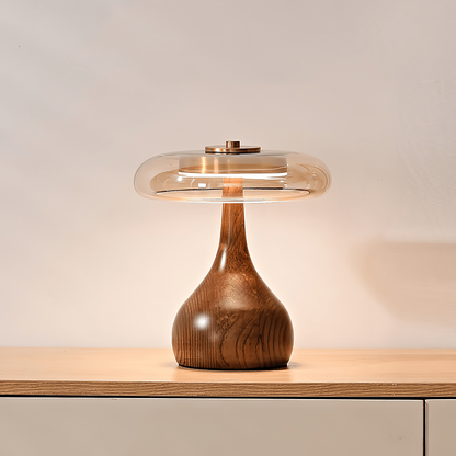 Elowen Amber Glass Table Lamp