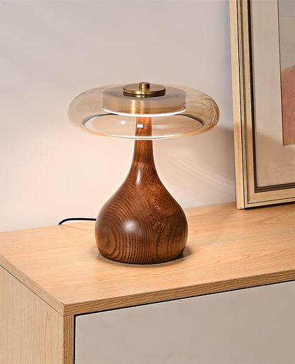 Elowen Amber Glass Table Lamp