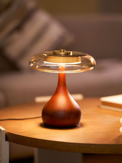 Elowen Amber Glass Table Lamp