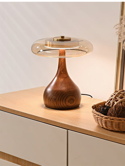 Elowen Amber Glass Table Lamp
