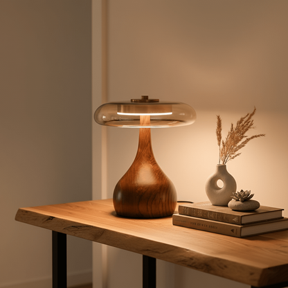 Elowen Amber Glass Table Lamp