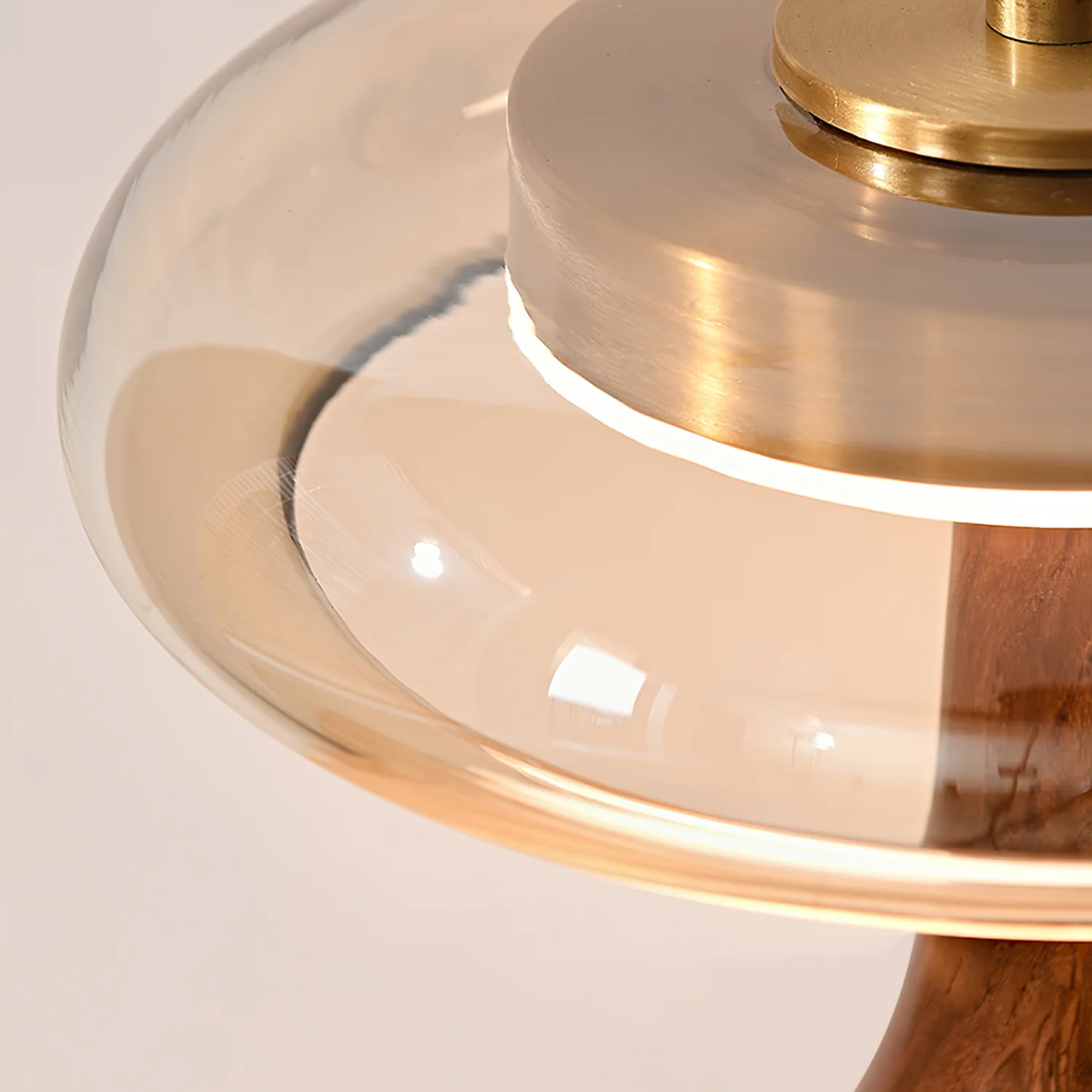 Elowen Amber Glass Table Lamp