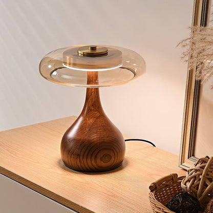 Elowen Amber Glass Table Lamp
