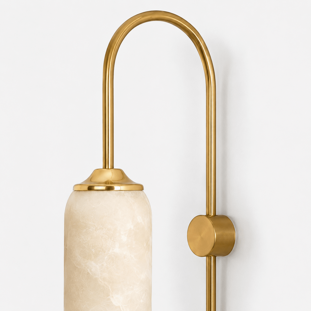 Alabaster Cylinder Wall Light