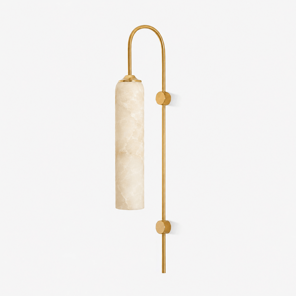 Alabaster Cylinder Wall Light