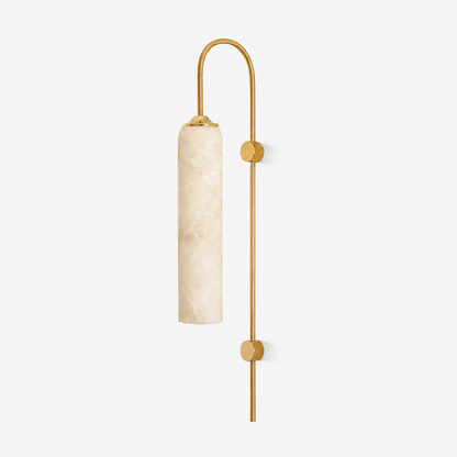 Alabaster Cylinder Wall Light