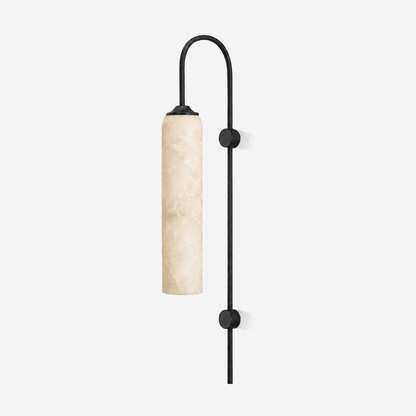 Alabaster Cylinder Wall Light