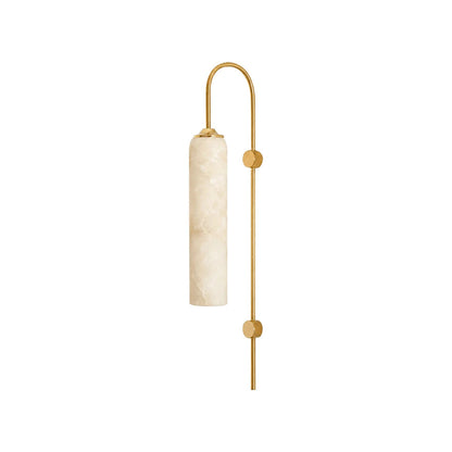 Alabaster Cylinder Wall Light