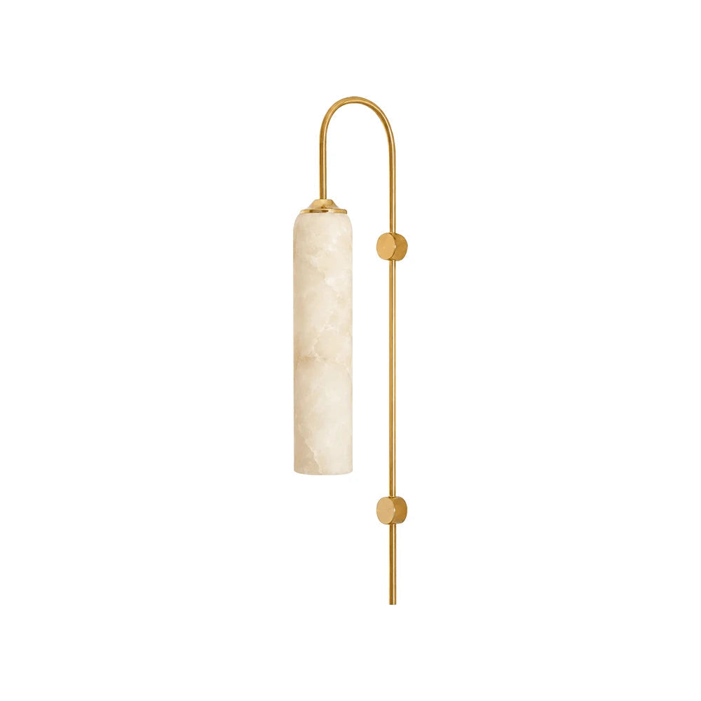 Alabaster Cylinder Wall Light