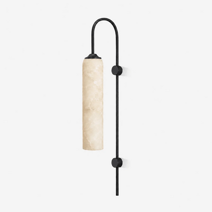 Alabaster Cylinder Wall Light
