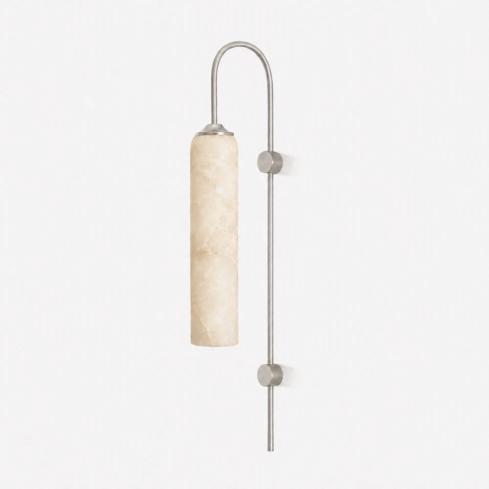 Alabaster Cylinder Wall Light