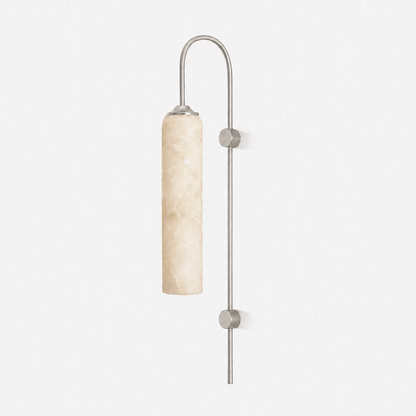Alabaster Cylinder Wall Light