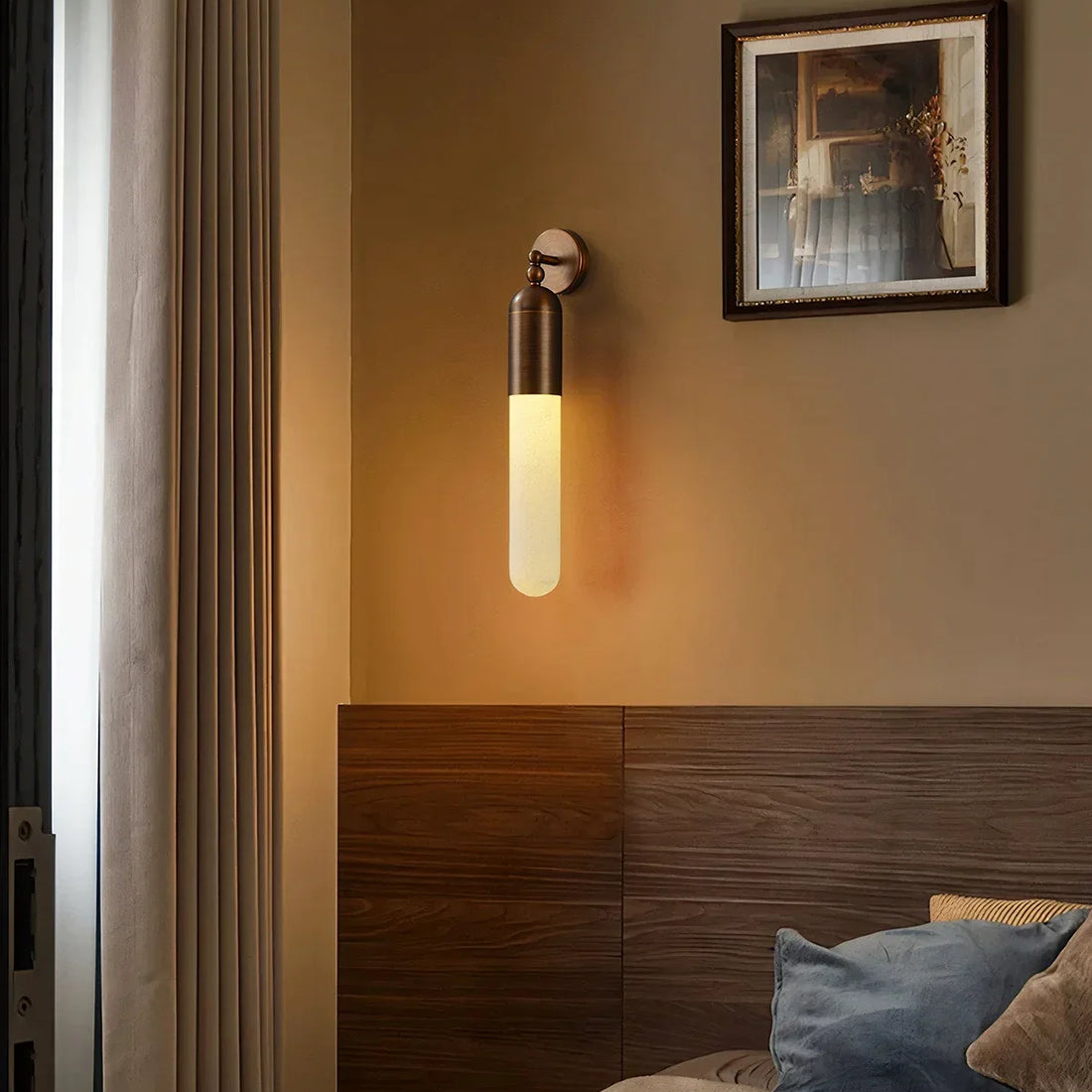 Capsule Linear Alabaster Wall Sconce