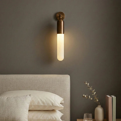 Capsule Linear Alabaster Wall Sconce