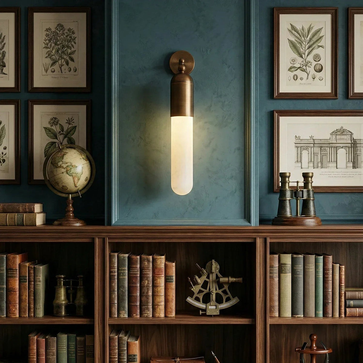 Capsule Linear Alabaster Wall Sconce