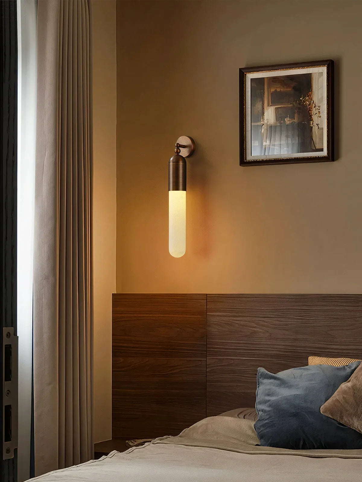 Capsule Linear Alabaster Wall Sconce
