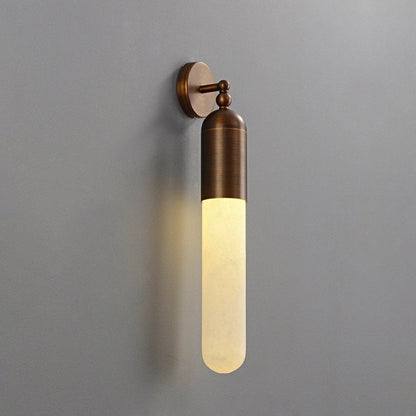 Capsule Linear Alabaster Wall Sconce