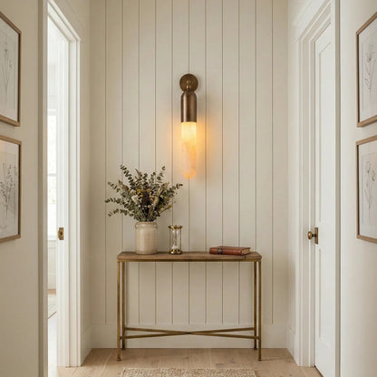 Capsule Linear Alabaster Wall Sconce