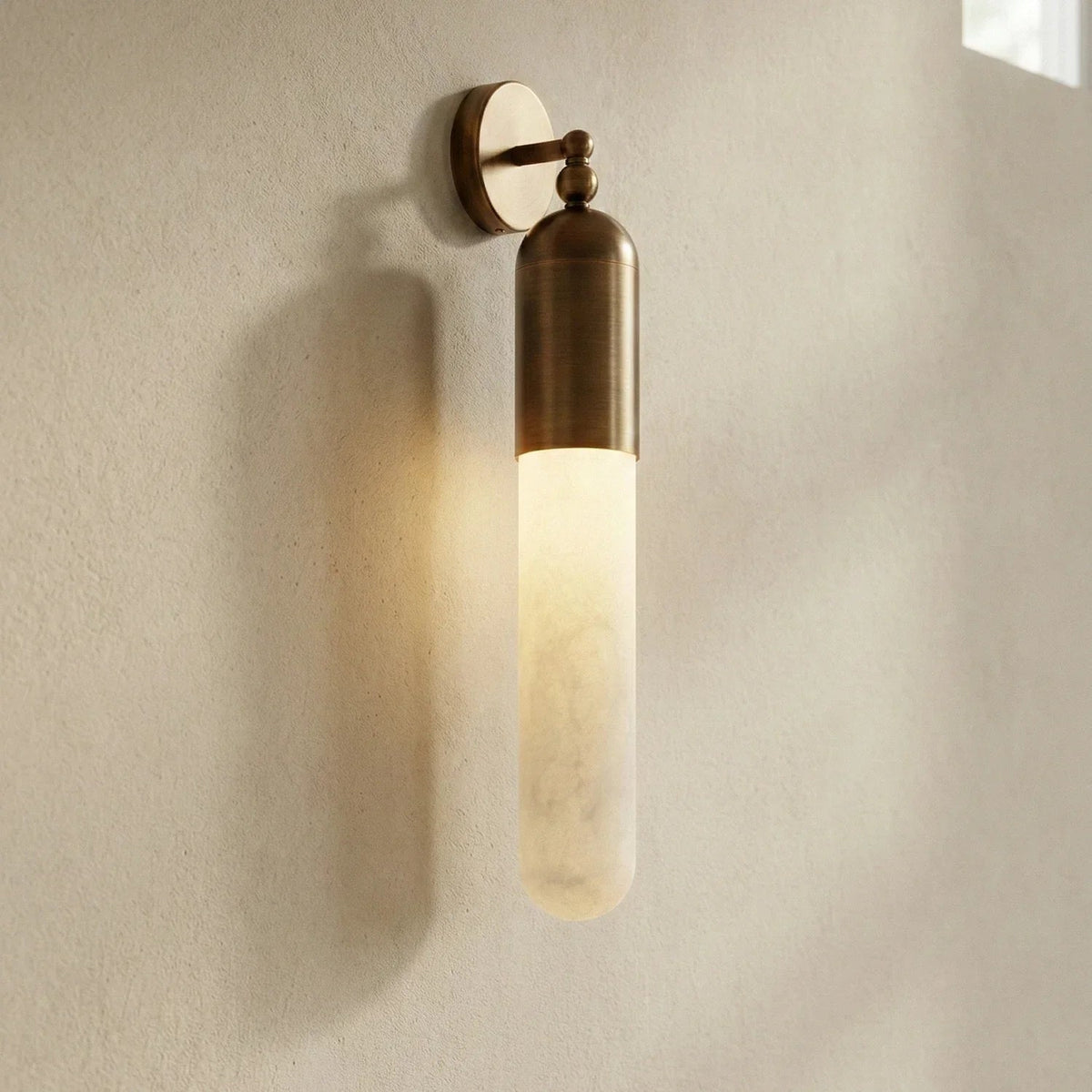 Capsule Linear Alabaster Wall Sconce