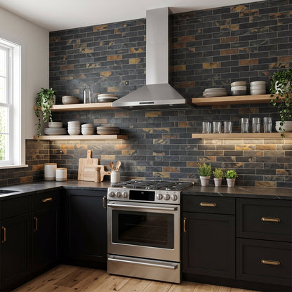 Essence Mariposa Slate Look Porcelain Tiles 3x12