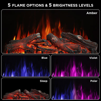 Eternal Flame EF26-LG Smart Electric Fireplace Logs, WiFi Enabled