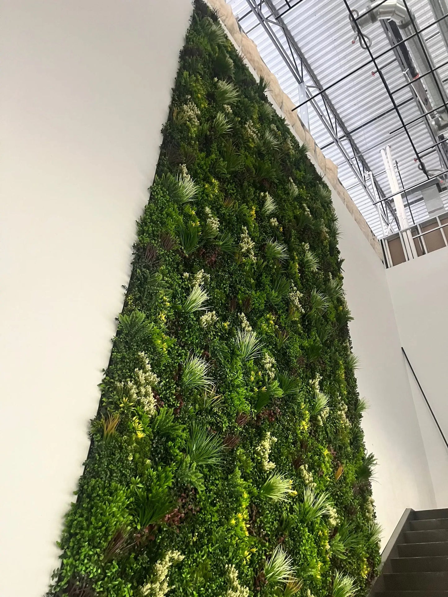 Evergreen Triptych Artificial Vertical Garden Green Wall Panel Set of 3 33 SQ FT – UV Resistant – Commercial Grade