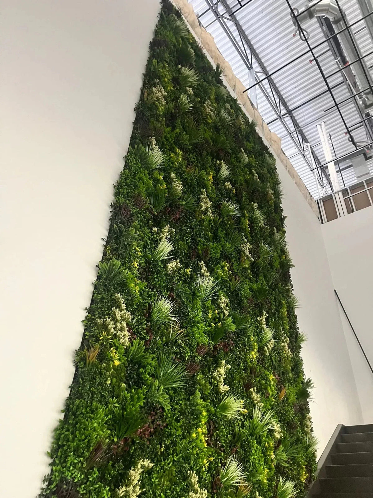 Evergreen Triptych Artificial Vertical Garden Green Wall Panel Set of 3 33 SQ FT – UV Resistant – Commercial Grade