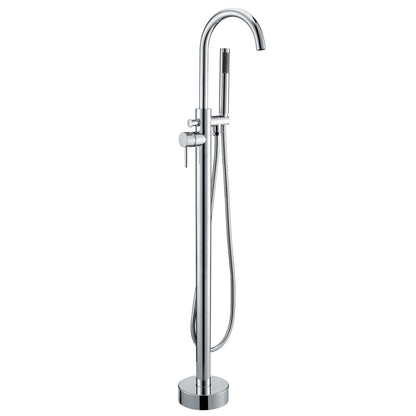 Zeek Floor Tub Filler Faucet Chrome F-TC50