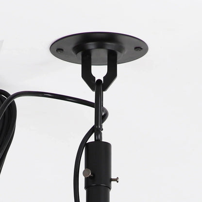 42 Inch Patio Guard IP65 Outdoor DC Motor Black Modern Hanging Buckle Downrod Ceiling Fan with Light