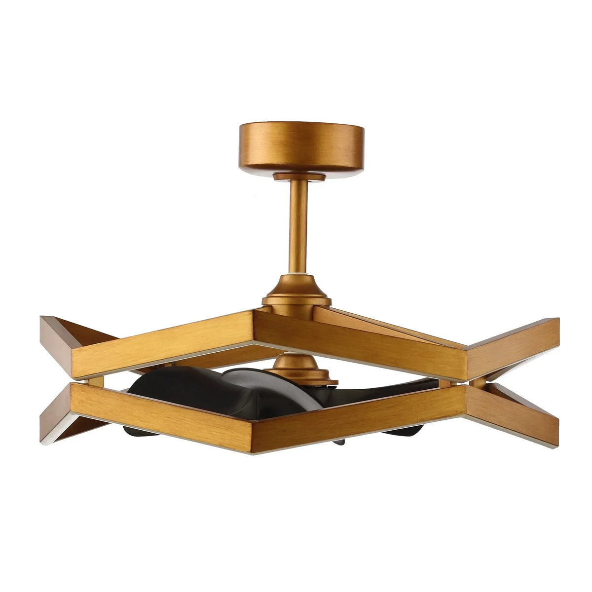 31 Inch Willie Antique Golden Luxury Fandelier with Light and Remote Control