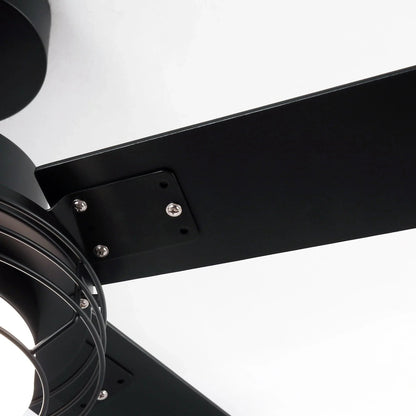 52 Inch Bernice DC Motor Industrial Downrod Ceiling Fan with LED Light and Remote Control