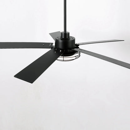 52 Inch Bernice DC Motor Industrial Downrod Ceiling Fan with LED Light and Remote Control