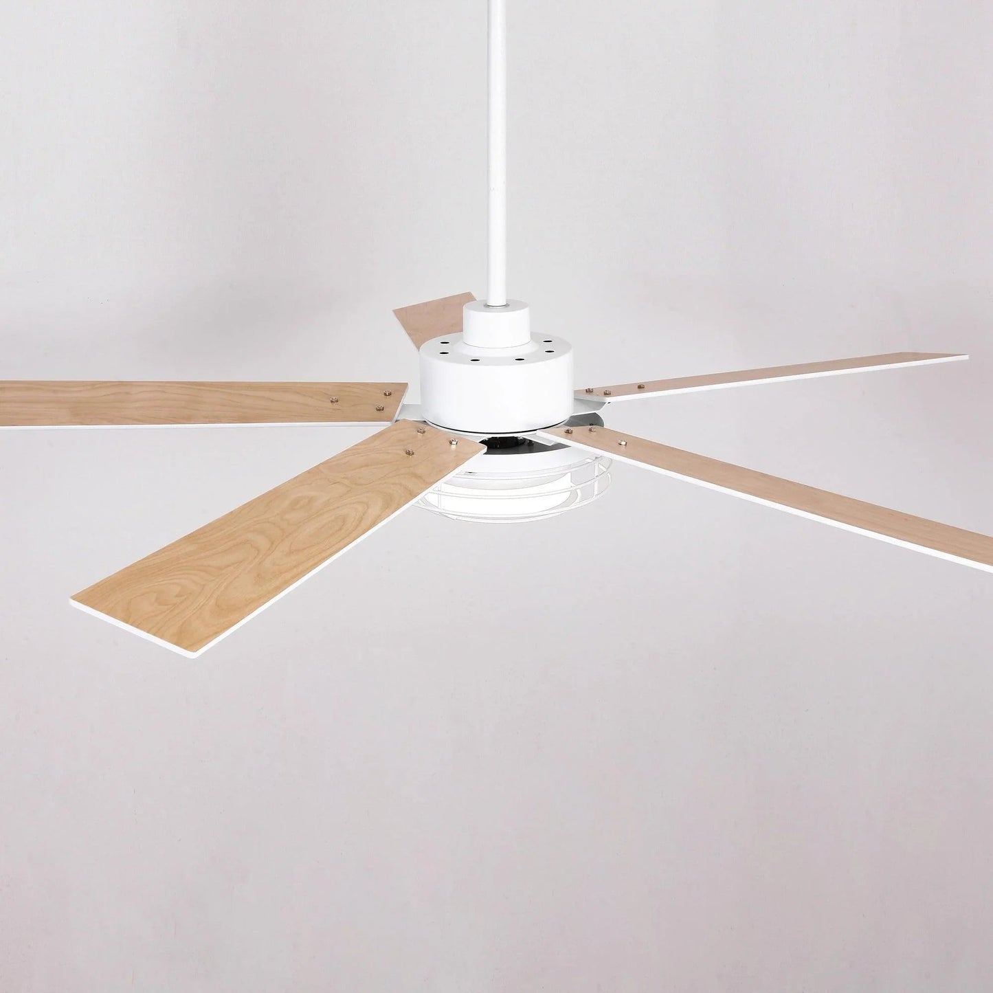 52 Inch Bernice DC Motor Industrial Downrod Ceiling Fan with LED Light and Remote Control