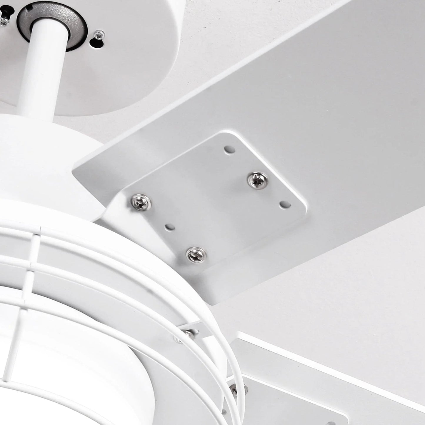 52 Inch Bernice DC Motor Industrial Downrod Ceiling Fan with LED Light and Remote Control