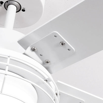 52 Inch Bernice DC Motor Industrial Downrod Ceiling Fan with LED Light and Remote Control