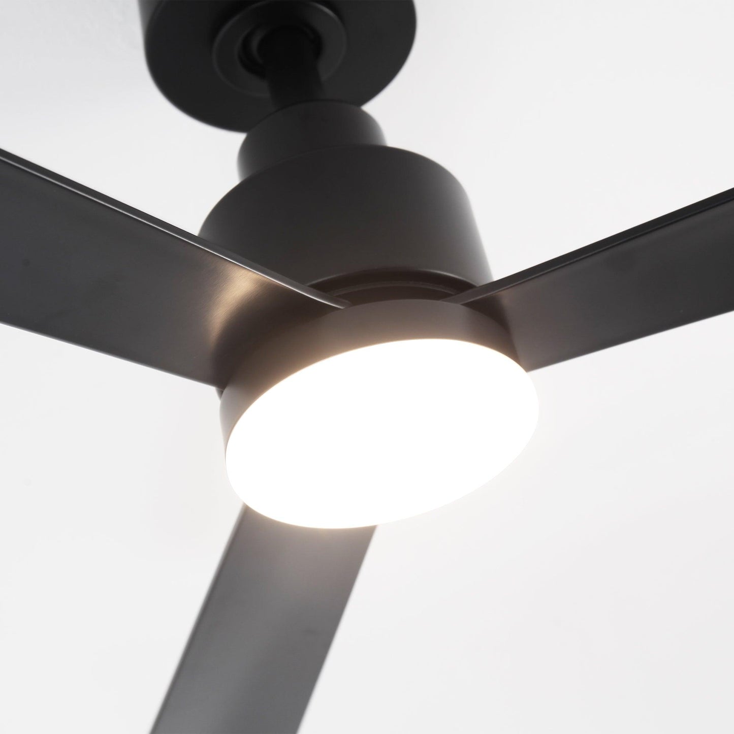 52 Inch Dinah Modern Downrod Mount Ceiling Fan with Remote Control and LED Light