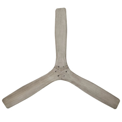 54 Inch Ward Solid Wood Blades Flush Mount Ceiling Fan with Remote Control