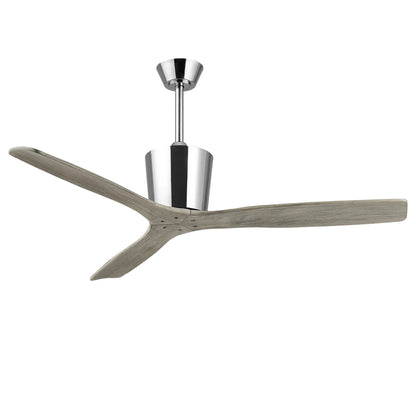 54 Inch Dylan Solid Wood Blades Downrod Mount Ceiling Fan with Remote Control