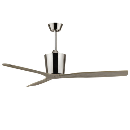 54 Inch Dylan Solid Wood Blades Downrod Mount Ceiling Fan with Remote Control