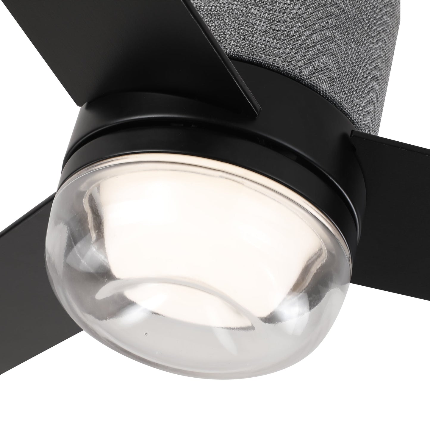 52 Inch Pearl Black RGB LED Smart Fan with Remote and App Control