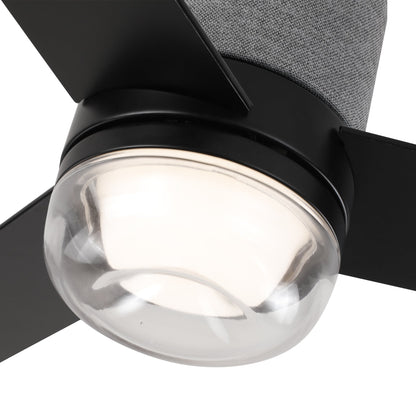 52 Inch Pearl Black RGB LED Smart Fan with Remote and App Control