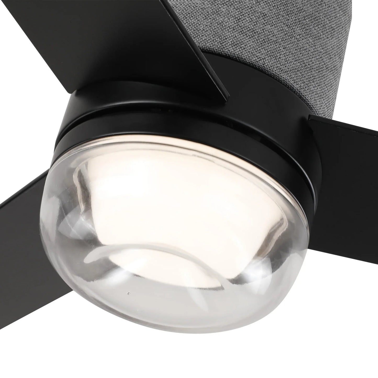 52 Inch Pearl Black RGB LED Smart Fan with Remote and App Control