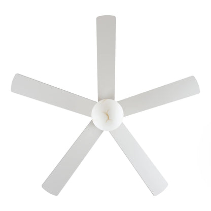 52 Inch Alva Double-sided Blades Downrod Mount LED Ceiling Fan with Remote Control