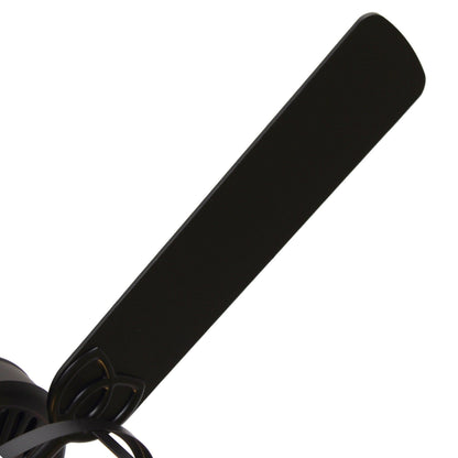 52" Urbana In Indoor Matte Black Industrial Ceiling Fan With Pull Chain And Light Kit