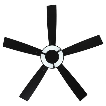 52" Vendome Industrial Downrod Mount Reversible Ceiling Fan with Lighting and Remote Control