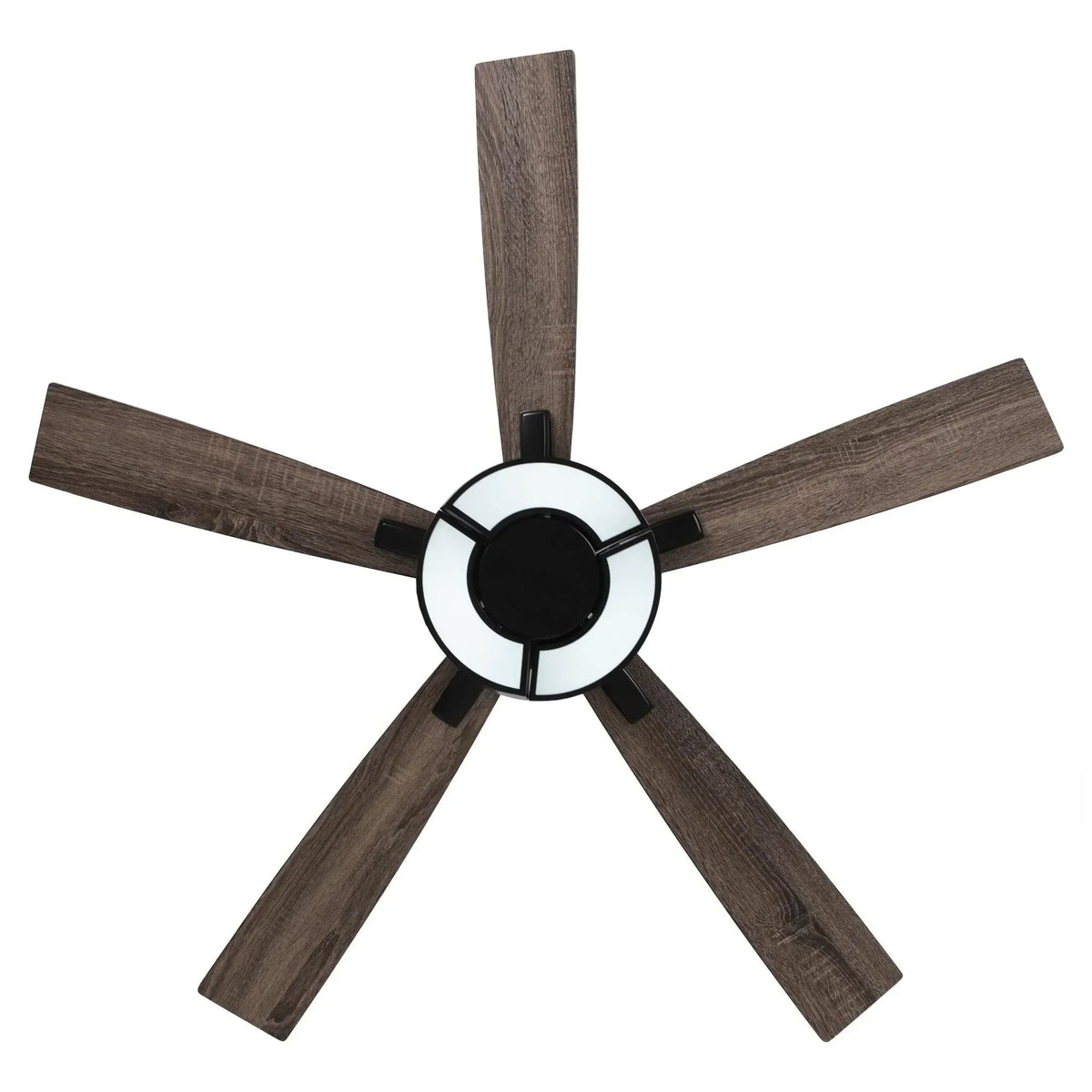 52" Vendome Industrial Downrod Mount Reversible Ceiling Fan with Lighting and Remote Control