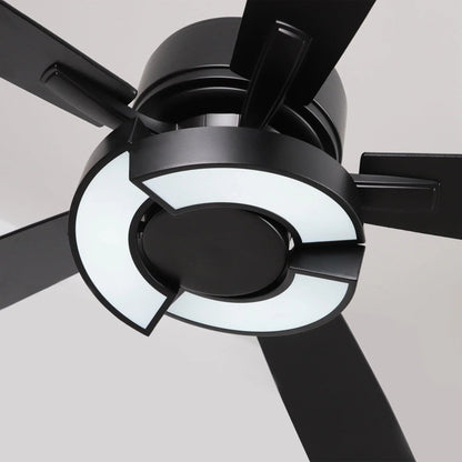 52" Vendome Industrial Downrod Mount Reversible Ceiling Fan with Lighting and Remote Control