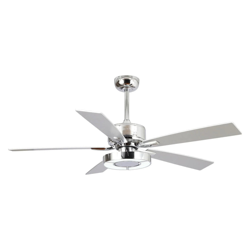52" Vendome Industrial Downrod Mount Reversible Ceiling Fan with Lighting and Remote Control
